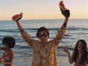 Harry Styles wearing Gucci sunglasses in Watermelon Sugar