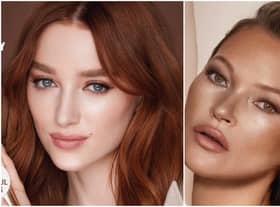 Charlotte Tilbury Beautiful Skin Foundation, on actress Phoebe Dynevor (right) and model Kate Moss (left)