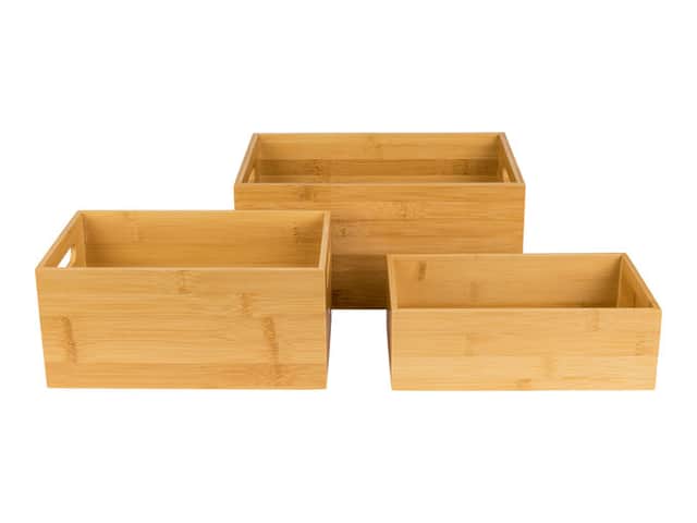 Livarno Home Bamboo Storage Boxes