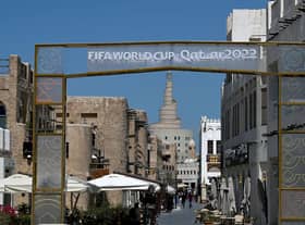 Qatar’s touristic Souq Waqif bazar in the capital Doha, on March 31, 2022 as the countdown towards the most controversial World Cup begins (Photo by GABRIEL BOUYS/AFP via Getty Images)