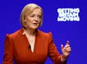 Prime Minister Liz Truss speaks during the final day of the Conservative Party Conference