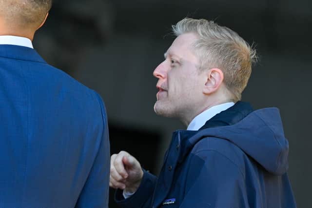 Actor Anthony Rapp arrives to the US District Courthouse