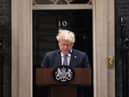 Boris Johnson addresses the nation as he announces his resignation outside 10 Downing Street 7 July 2022 (Photo: Dan Kitwood/Getty Images)