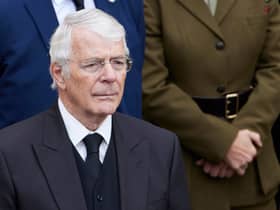 Britain's former Prime Minister John Major attends the second Proclamation of Britain's new King, King Charles III
