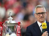 Gary Lineker at the FA Cup semi-final in April 2022