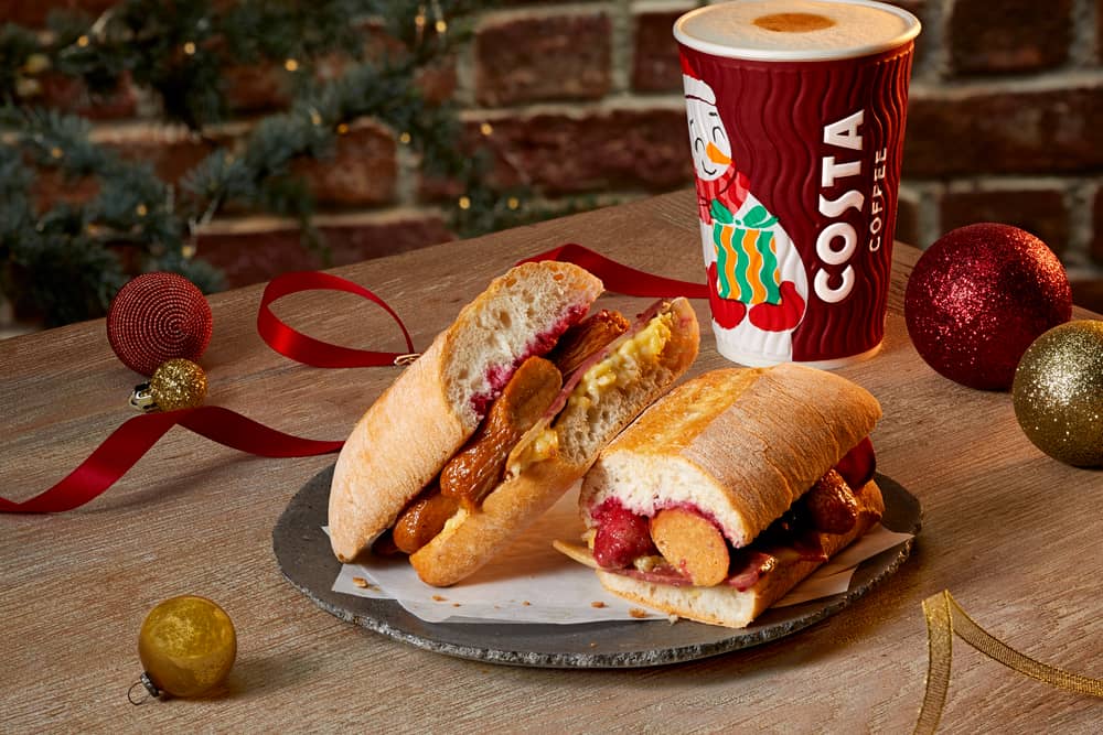 Costa Coffee has announced its festive menu