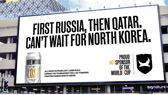 A poster which is part of Brewdog’s ‘anti-sponsor’ campaign against the 2022 World Cup