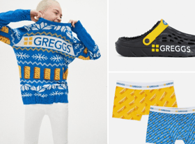 Greggs and Primark have released a limited edition clothing range in time for Christmas