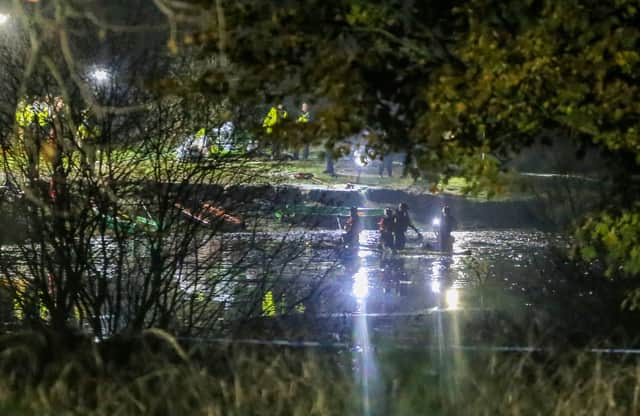 A huge number of paramedics, police officers and firefighters remain on scene, with vehicles lining nearby streets, Fordbridge Road and Stonebridge Crescent. 