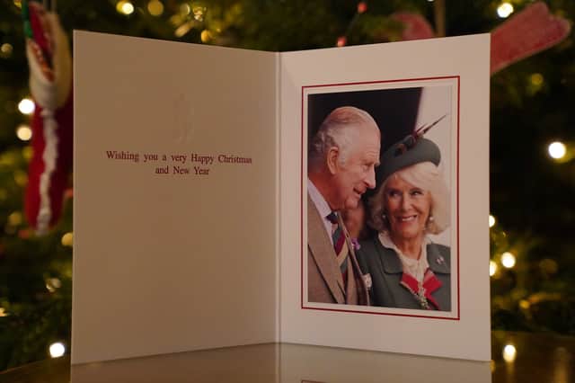 King Charles III’s first Christmas card as King (Photo: Sam Hussein)