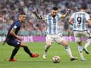 Messi and Alvarez for Argentina at Lusail Stadium in semi-final