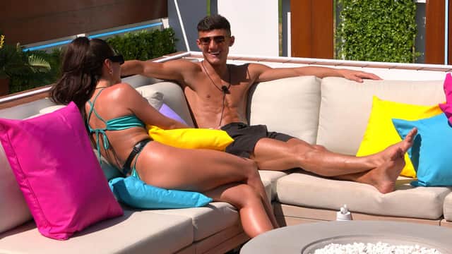Things are heating up between Haris and Olivia. (Credit: ITV)