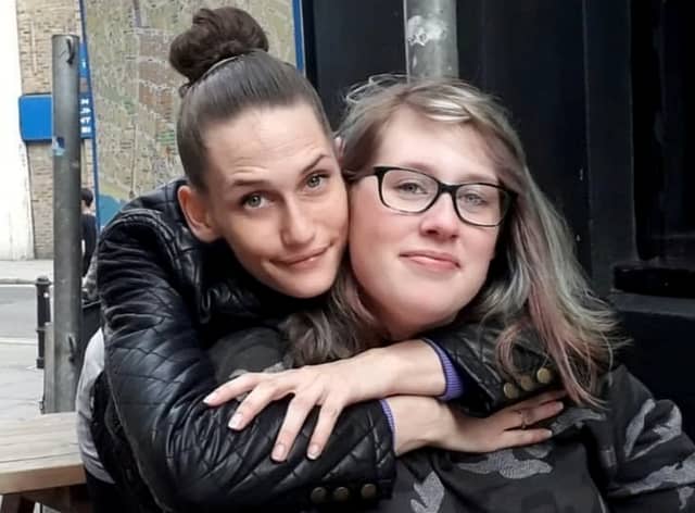 Tamara Davis (L) died in intensive care at the Royal Sussex and her sister Miya (R) has called her treatment ‘disgusting’.   