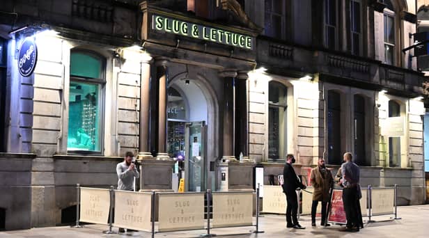 A Slug and Lettuce pub in Cardiff, Wales.