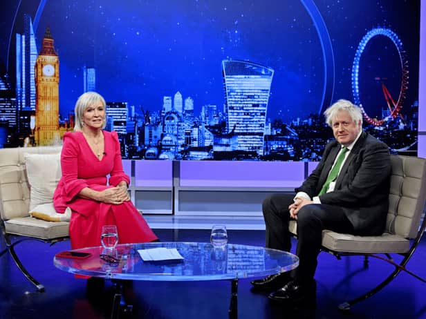 Nadine Dorries interviewed Boris Johnson on Talk TV show Friday Night with Nadine