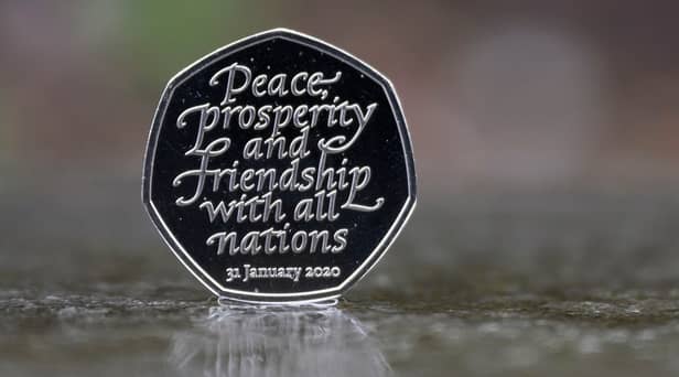 A Brexit 50p coin has sold on eBay for £10,000