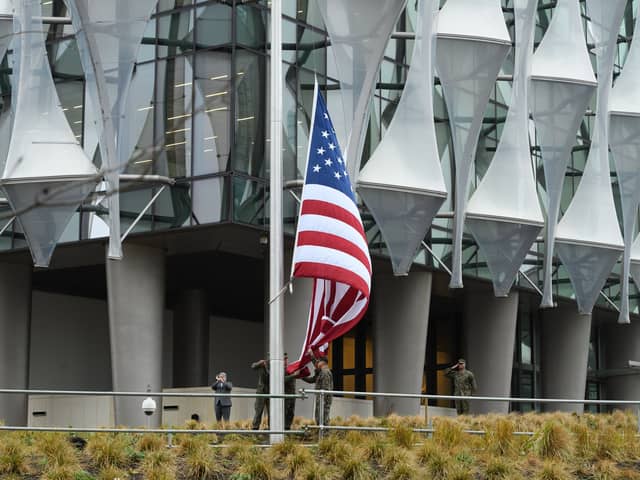 US Embassy in London in 2018. (Photo by Leon Neal/Getty Images)