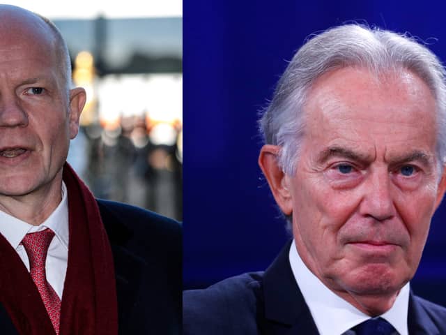 Former Labour prime minister and Conservative leaders Tony Blair and William Hague have come together to argue everyone in the UK should be issued digital IDs.