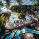  Therme Manchester’s next generation waterpark area, including living waterslides. Credit: Therme