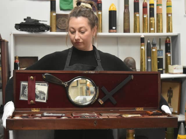 A Victorian vampire slaying kit containing a wooden stake and holy water is up for auction and set to sell for thousands of pounds. The kit which includes a number of tools useful to anyone should they encounter a bloodthirsty vampire originally belonged to a priest living in Wollas Hall, Worcestershire during the late 1800s.