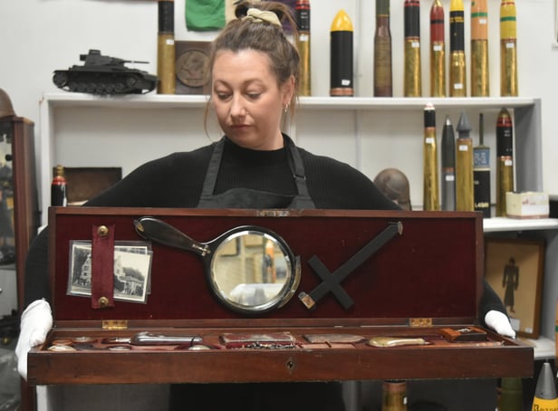 <p>A Victorian vampire slaying kit containing a wooden stake and holy water is up for auction and set to sell for thousands of pounds. The kit which includes a number of tools useful to anyone should they encounter a bloodthirsty vampire originally belonged to a priest living in Wollas Hall, Worcestershire during the late 1800s.</p>