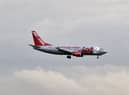 The flight, bound for Gran Canaria, was met with emergency services on the Manchester Airport tarmac.