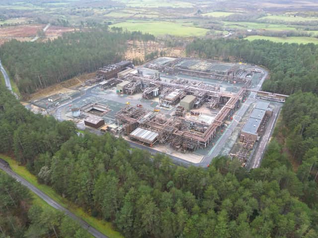  A general view of The Wytch Farm oil production centre, on March 27, 2023 in Poole, England