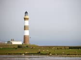 North Ronaldsay Lighthouse in the Orkney Islands is one of the 208 lighthouses operated by NLB.