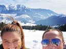 Anne-marie and Rachel in the mountains. 