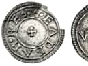 Silver halfpenny found by metal detectorist in Hampshire dating from the reign of Eadgar in about 959 AD 