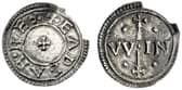 Silver halfpenny found by metal detectorist in Hampshire dating from the reign of Eadgar in about 959 AD 