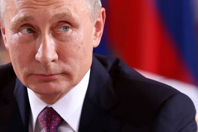 Russian president Vladimir Putin is undergoing chemotherapy treatment, according to top secret US documents leaked from the Pentagon - Credit: Getty Images