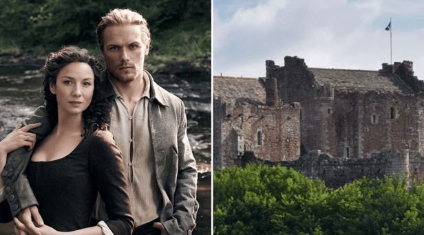 Doune Castle - or as fans of Outlander like to call it, Castle Leoch (Credit: STARZ/Historic Environment Scotland)