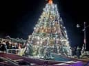 Christmas tree made entirely out of lobster pots (photo: Filey Fishtive Tree)