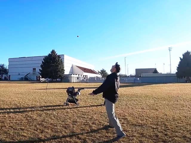 Farthest throw and catch of a sausage roll in the mouth (photo: You Tube, David Rush)