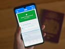 A Covid-19 vaccine record on the National Health Service (NHS) app.