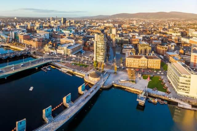 Aerial view of Belfast in autumn (photo: Alexey Fedorenko - stock.adobe.com)