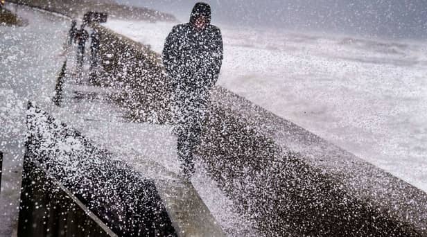 Storm Malik brought gusts of 147mph to the UK (image: Ritzau Scanpix/AFP/Getty Images)