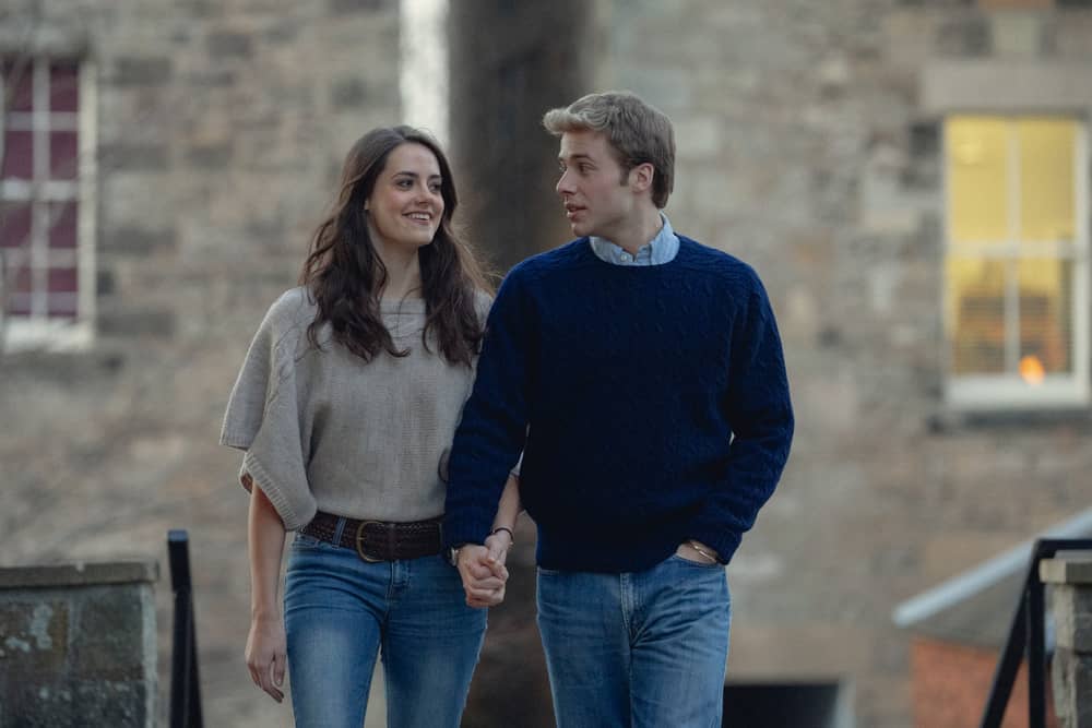 A first look at the characters of Prince William and Kate Middleton in The Crown season six have been released