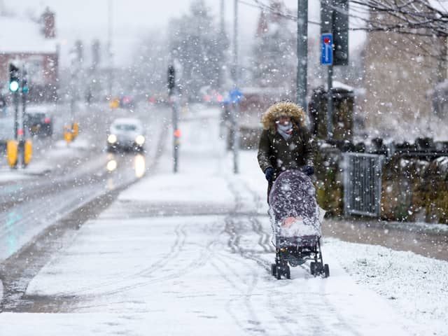 Blizzard conditions in UK