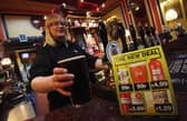 Wetherspoons 99p pints: pub chain will slash drink prices in November - with some beers costing under £1 (Photo by Matt Cardy/Getty Images)