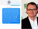 Jason Manford has revealed the last text message he sent to fellow comedian Sean Lock (@JasonManford/Getty)