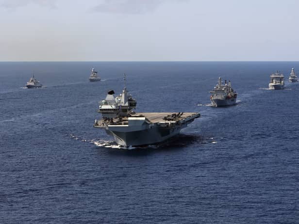 HMS Queen Elizabeth: How many have Covid on Navy flagship - and where is the Carrier Strike Group now? (Photo: PA)