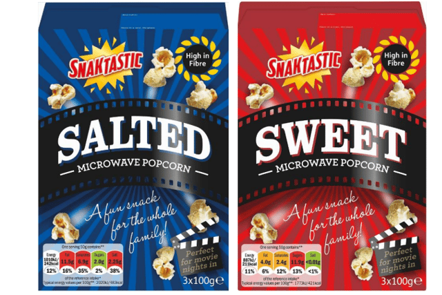 Lidl’s Snaktastic popcorn has been recalled