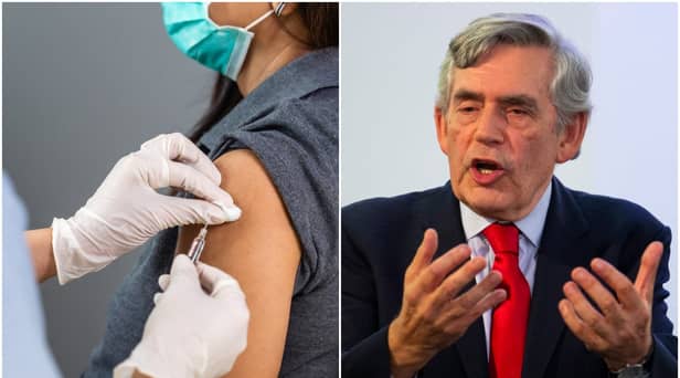Gordon Brown has called for the mass vaccination of the world to be the primary focus of the G7 summit (Photos: Getty Images and Shutterstock)
