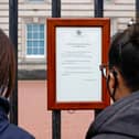 The Duke of Edinburgh's death was confirmed with the age-old tradition of placing a notice on the railings of Buckingham Palace
(Photo by John Phillips/Getty Images)