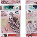 The £50 polymer note from the Ulster Bank, which entered circulation in June 2022, features people and places in Northern Ireland.