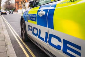 Police have issued an appeal after a cyclist was punched in the face following a collision with a child. 