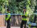 Police on Magdala Road, Nottingham where a man was found dead.