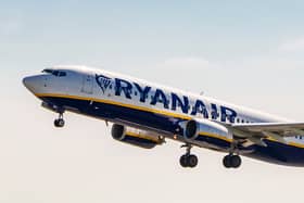 Ryanair has apologised after a crew member announced it was landing in Palestine instead of Tel Aviv.  (Photo by Nicolas Economou/NurPhoto via Getty Images)